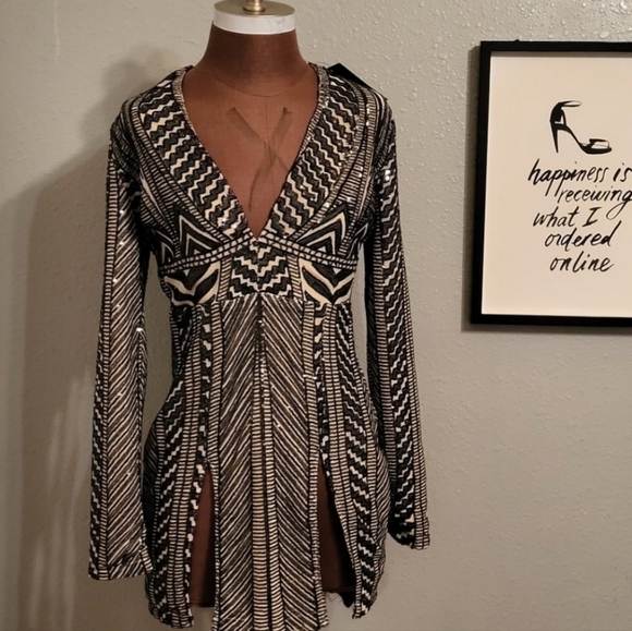 Fashion Nova Perfectly Split Sequin Mini Dress - Picture 8 of 10